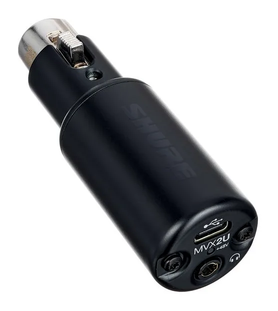 Shure Motiv MVX2U, de bovenkant van het apparaat