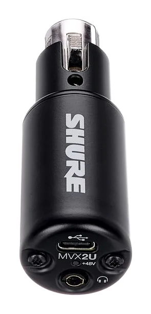 Shure Motiv MVX2U Gen 2, de behuizing van opzij