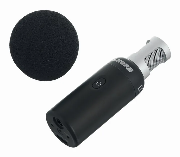 Shure MoveMic 88+, de behuizing van opzij