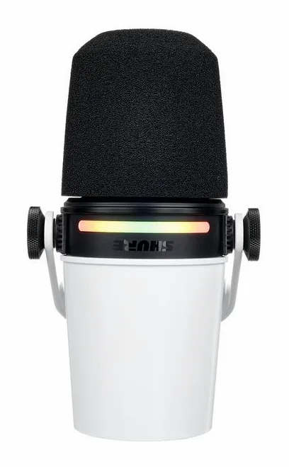 Shure MV7 Plus White, de XLR-aansluiting onderaan