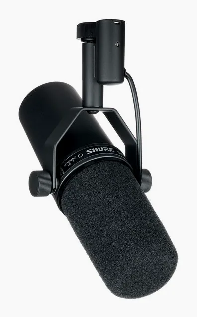 Shure SM 7 B FetAmp Bundle, de microfoonkorf van dichtbij
