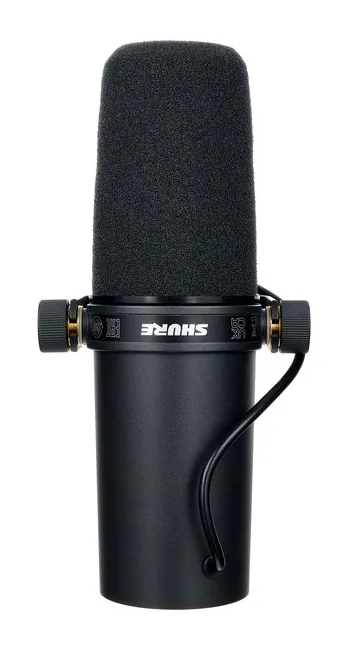 Shure SM 7 B FetAmp Bundle, het frontale grillewerk