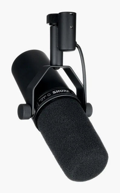 Shure SM 7 B Desktop Stand Bundle, de microfoonkorf van dichtbij