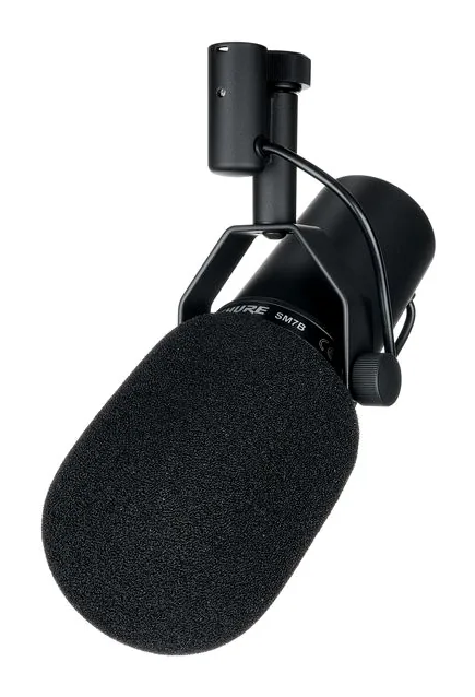 Shure SM 7 B Desktop Stand Bundle, de bevestiging en de houder