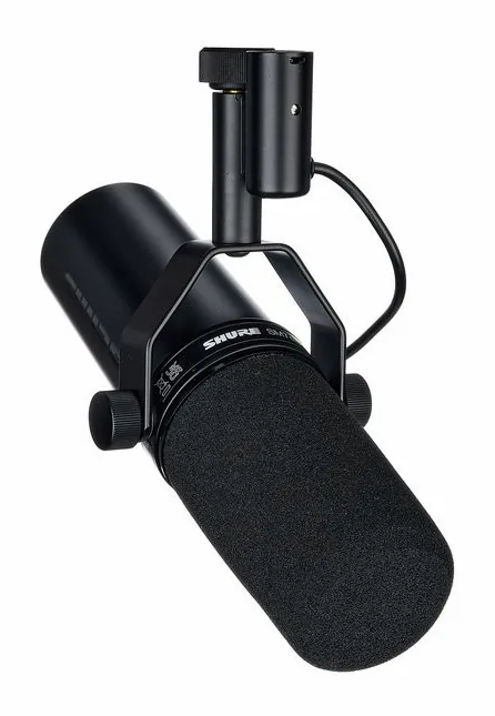 Shure SM 7 dB Bundle, de XLR-aansluiting onderaan