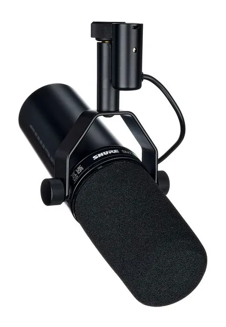 Shure SM 7 dB, het logo en de afwerking