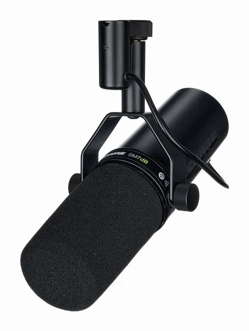Shure SM 7 dB Headphone Bundle, de microfoonkorf van dichtbij