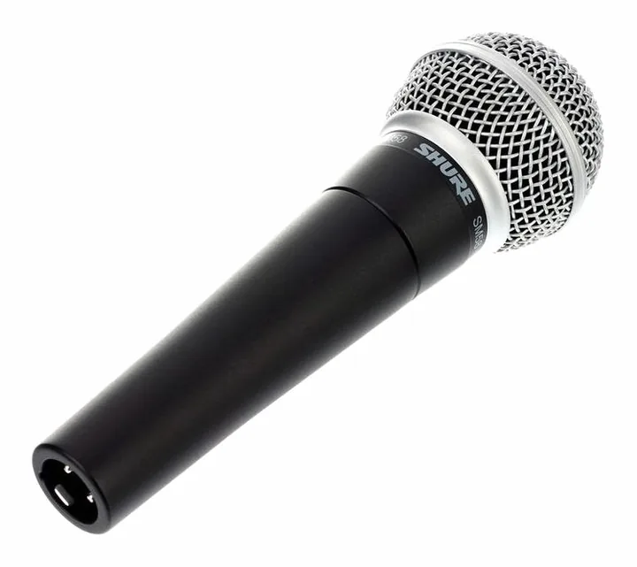 Shure SM58 LC Bundle, de microfoonkorf van dichtbij