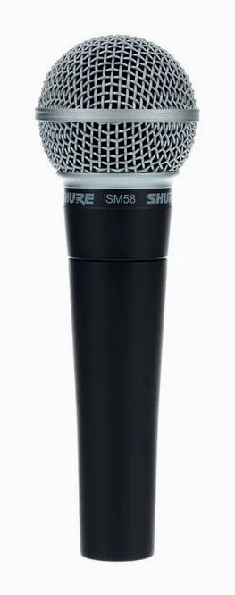 Shure SM58-Set, de microfoonkorf van dichtbij