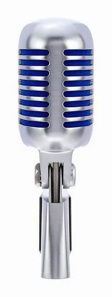 Shure Super 55 Deluxe, de microfoonkorf van dichtbij
