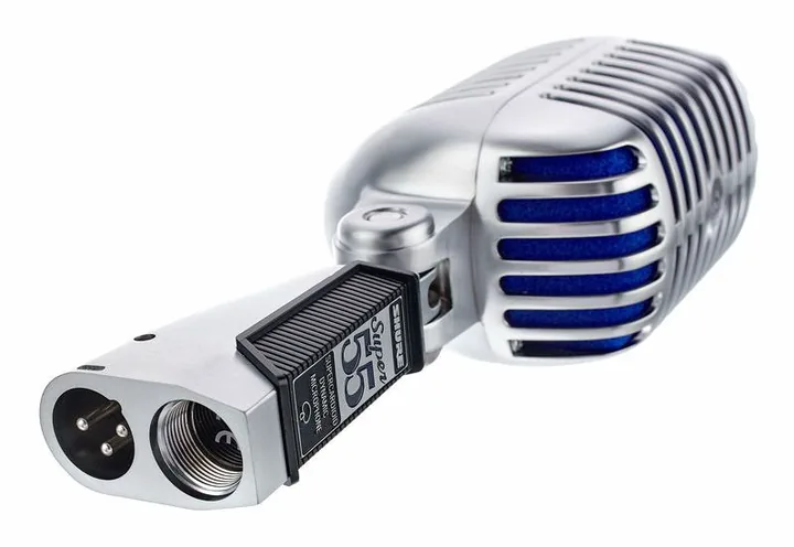 Shure Super 55 Deluxe, het logo en de afwerking