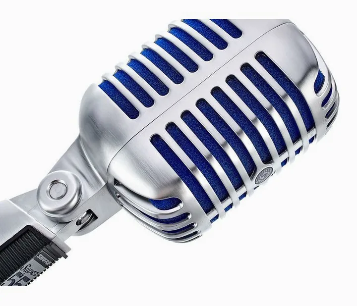 Shure Super 55 Deluxe, het logo en de afwerking