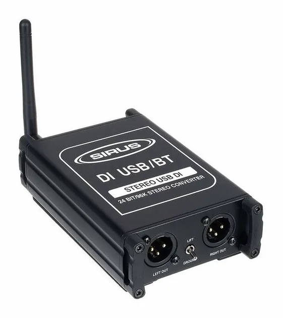Sirus DI USB/BT, het volumeknopje en de LED-meters