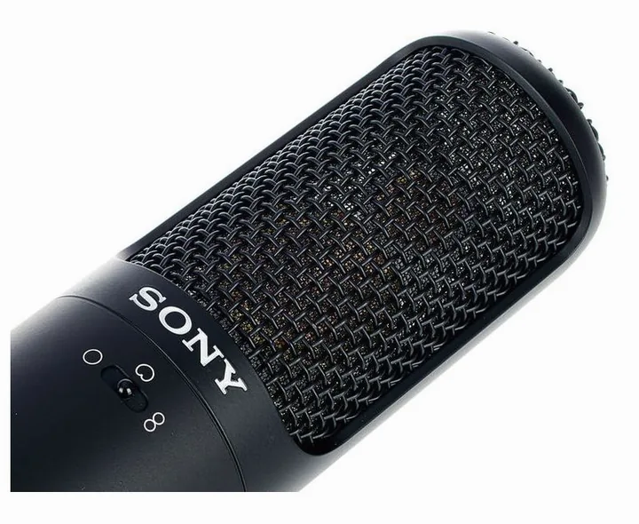 Sony C-100, de microfoonkorf van dichtbij