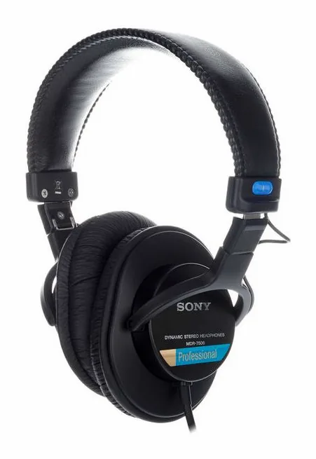 Sony MDR-7506, de hoofdband van bovenaf