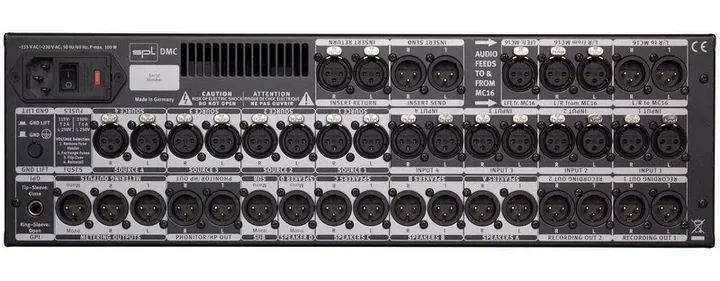 SPL DMC All Black, de regelaars aan de achterzijde