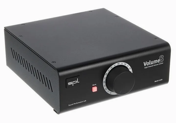 SPL Volume 8 black, de behuizing van opzij