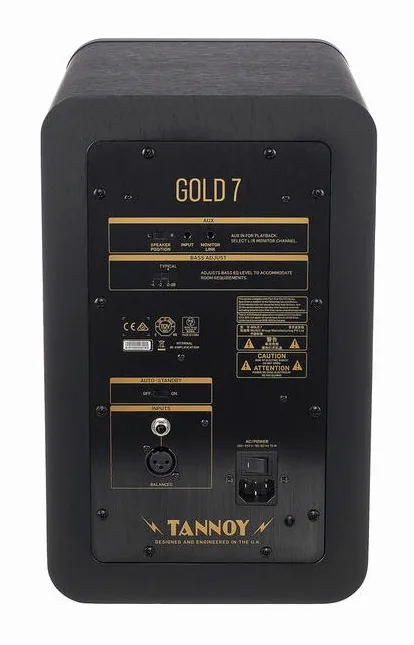 Tannoy Gold 7, het logo en de afwerking