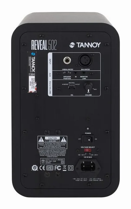 Tannoy Reveal 502, de bassreflexpoort