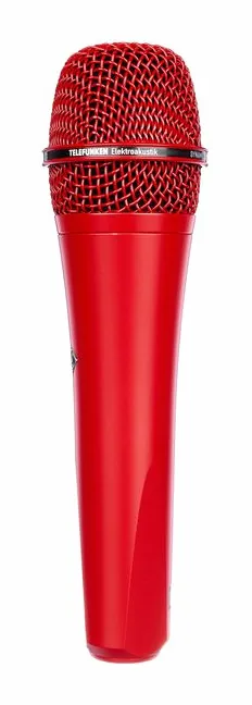 Telefunken M80 Red, de microfoonkorf van dichtbij