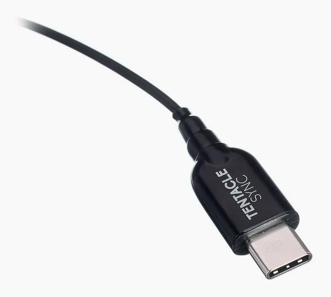 Tentacle Sync Tentacle to USB-C interface, de ingangen aan de voorzijde