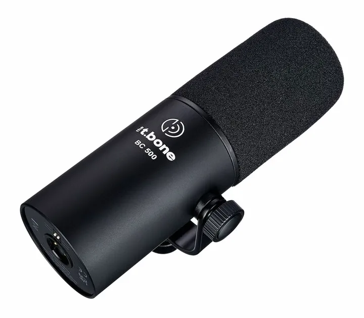 the t.bone BC 500, de XLR-aansluiting onderaan
