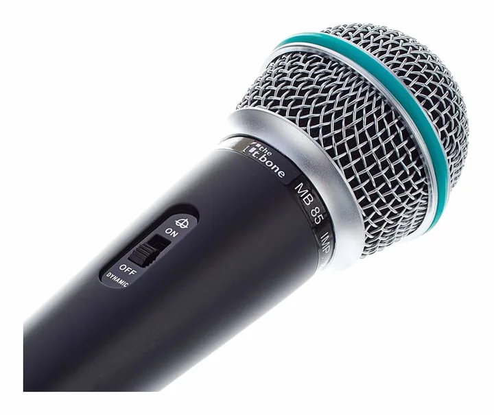 the t.bone MB85 Wireless Mic Bundle, het frontale grillewerk