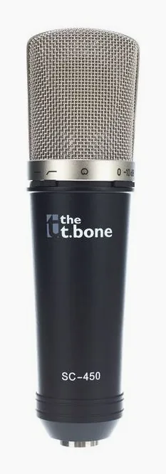 the t.bone SC 450 + Popkiller, de XLR-aansluiting onderaan