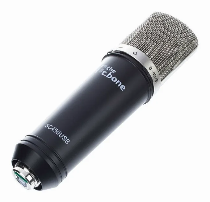 the t.bone SC 450 USB Podcast Bundle, de behuizing van opzij
