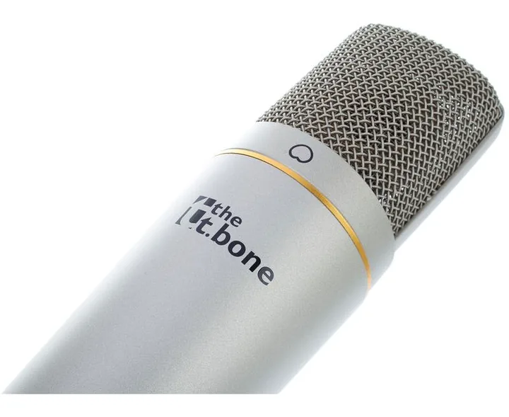 the t.bone SC 440 USB, de microfoonkorf van dichtbij