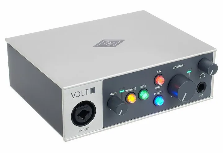 Universal Audio Volt 1 USB Recording Studio, de aansluitingen aan de achterkant