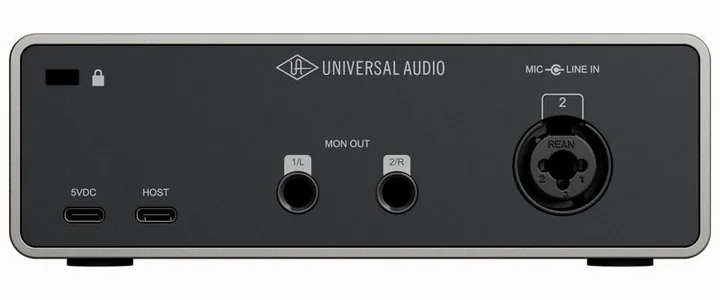 Universal Audio Volt 1 Gen2, de aansluitingen aan de achterkant