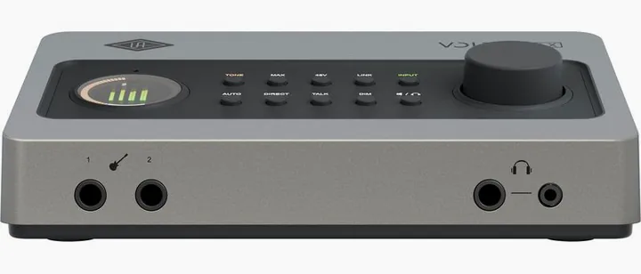 Universal Audio Volt 2 Max, de ingangen aan de voorzijde