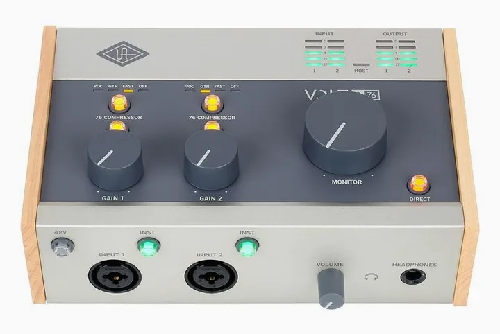 Universal Audio Volt 276 USB Recording Studio, de behuizing van opzij