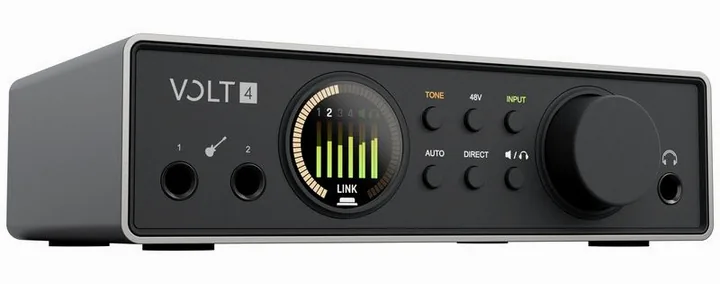 Universal Audio Volt 4 Gen2, de behuizing van opzij