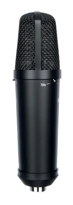 Warm Audio WA-87jr Black, het logo en de afwerking