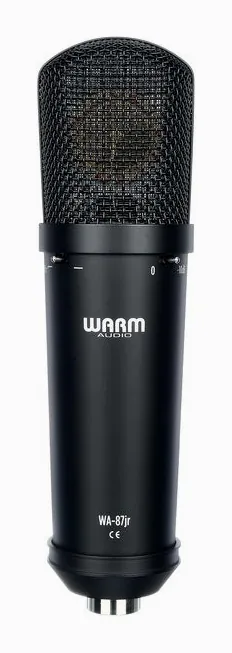 Warm Audio WA-87jr Black, het logo en de afwerking