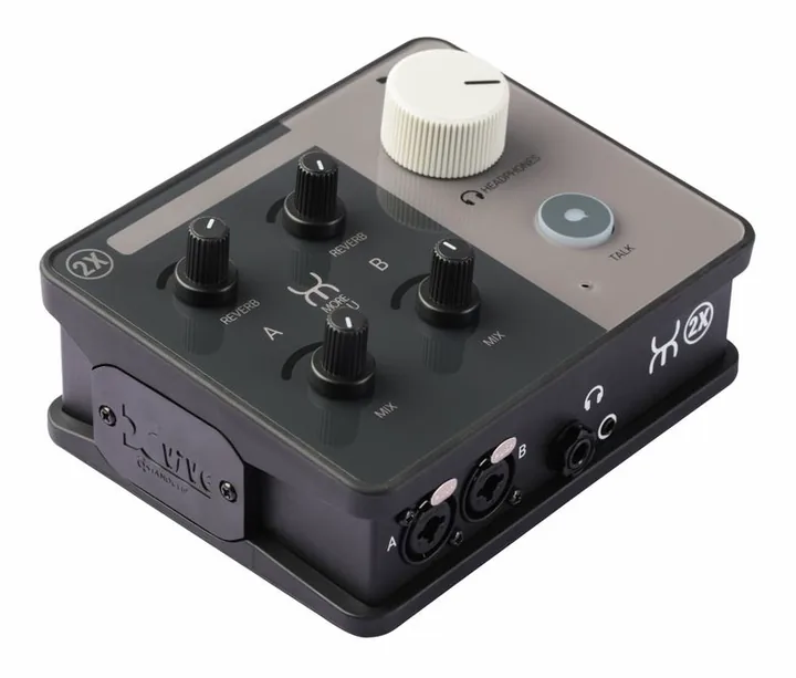 XVive More You 2x, het volumeknopje en de LED-meters