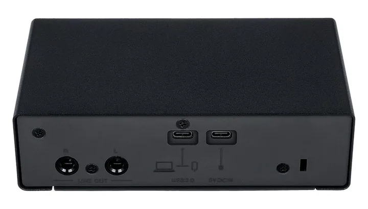Yamaha UR22 MK3 Black, de aansluitingen aan de achterkant