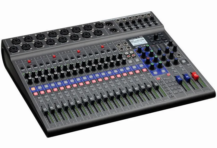 Zoom LiveTrak L-20, de bovenkant van het apparaat