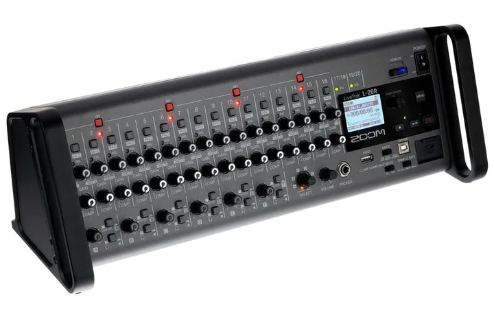 Zoom LiveTrak L-20R, de bovenkant van het apparaat